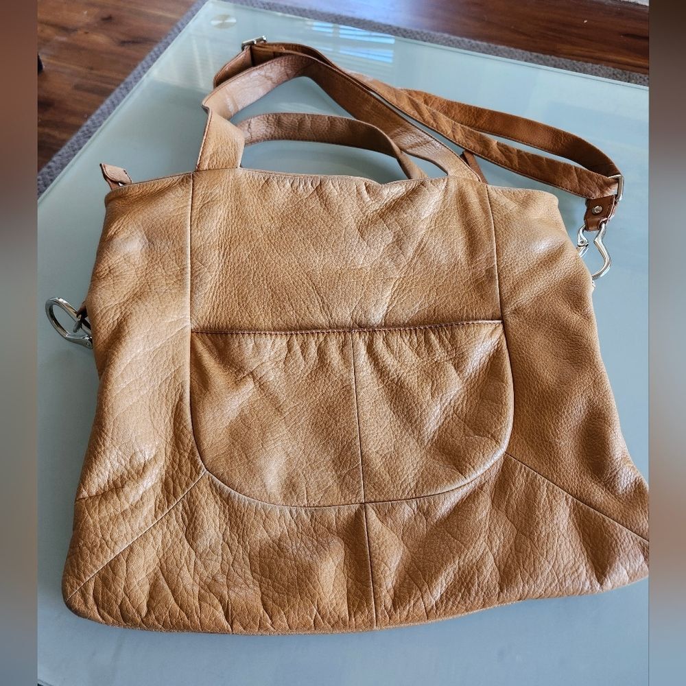 HOBO Tan Leather Shoulder Bag - Picture 6 of 12